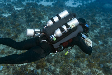 Dive Rite CCR XT wing on a KISS Classic Rebreather.