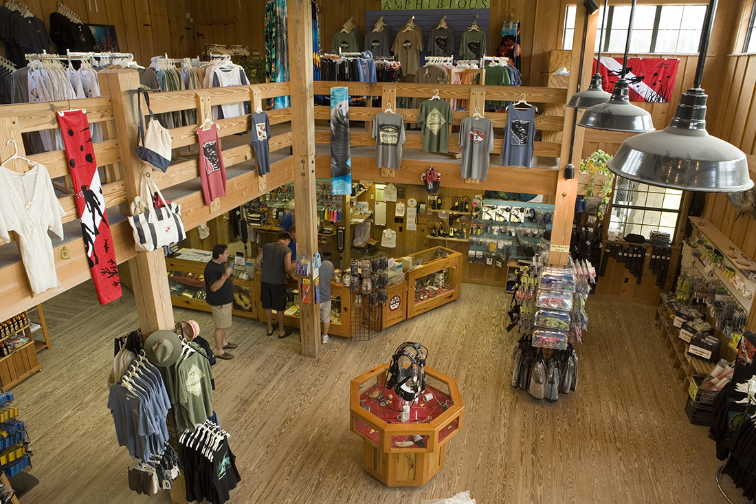 Inside Ginnie Springs Park Headquarters and Store.