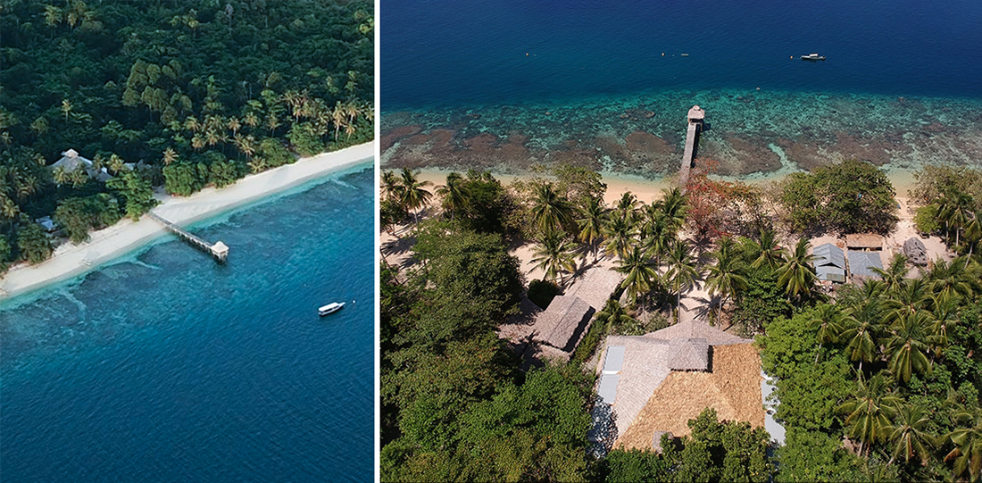 Coral Eye Resort on Bangka Island. Yes, they have a House Reef.